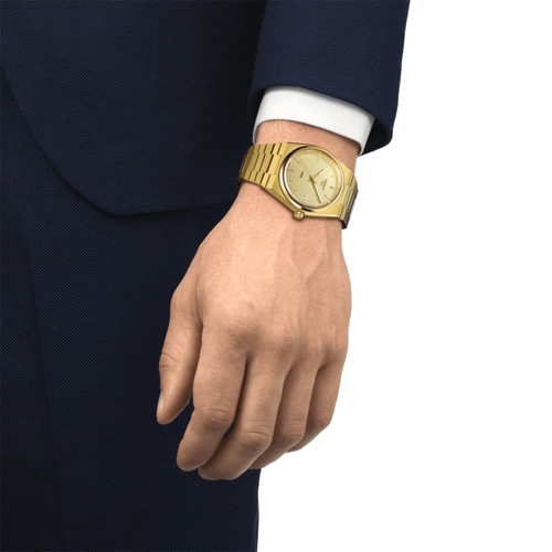 티쏘 PRX 시계 골드 쿼츠 (40mm) 백화점AS,보증서쇼핑백포함