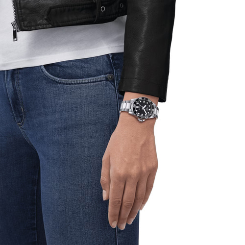 티쏘 씨스타1000 시계 다이버 (36mm) 블랙 백화점AS,보증서쇼핑백포함